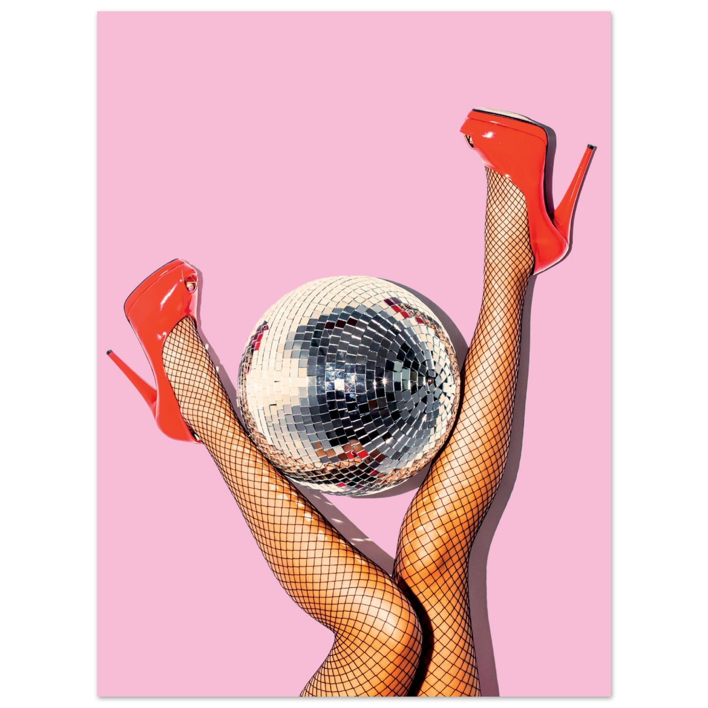 High Heels & Disco Feels Poster Unframed