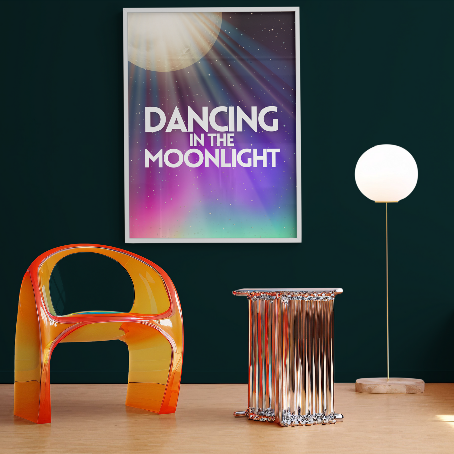 Dancing In The Moonlight Poster Framed