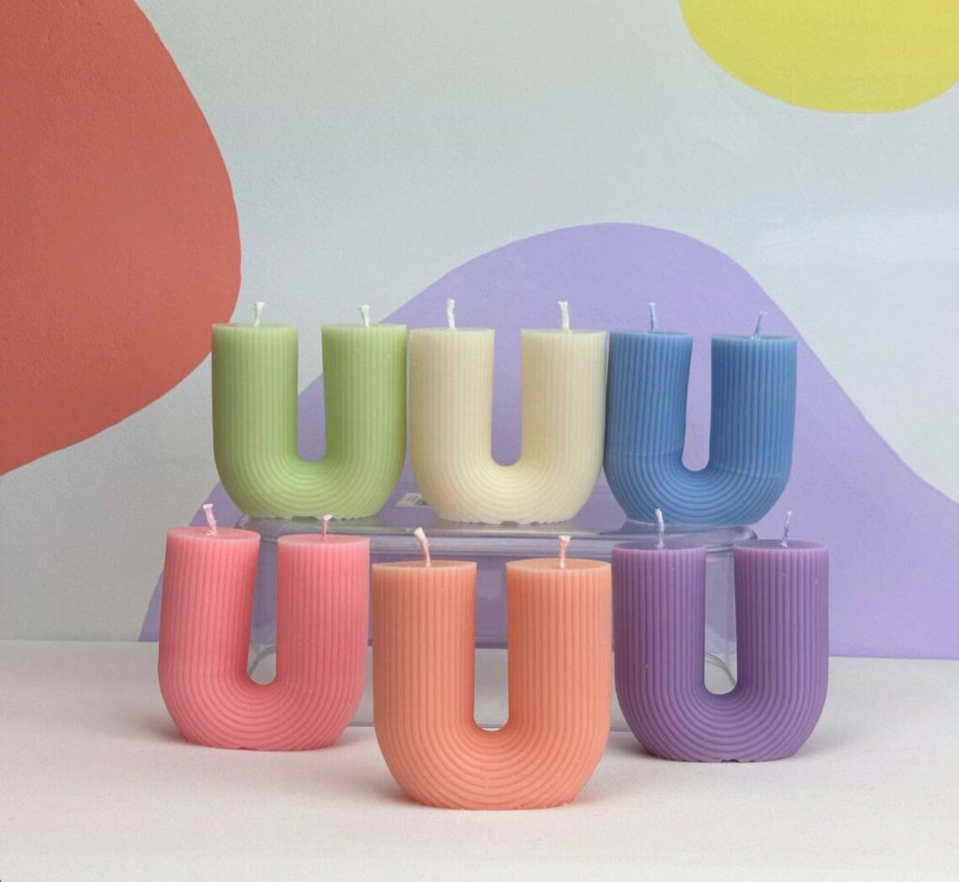 DOUBLE WICK U SHAPE CANDLE