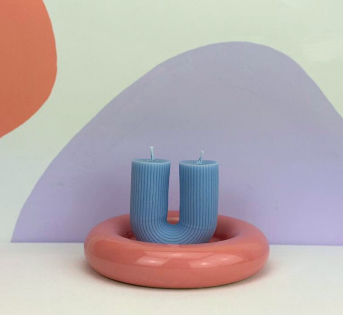 DOUBLE WICK U SHAPE CANDLE