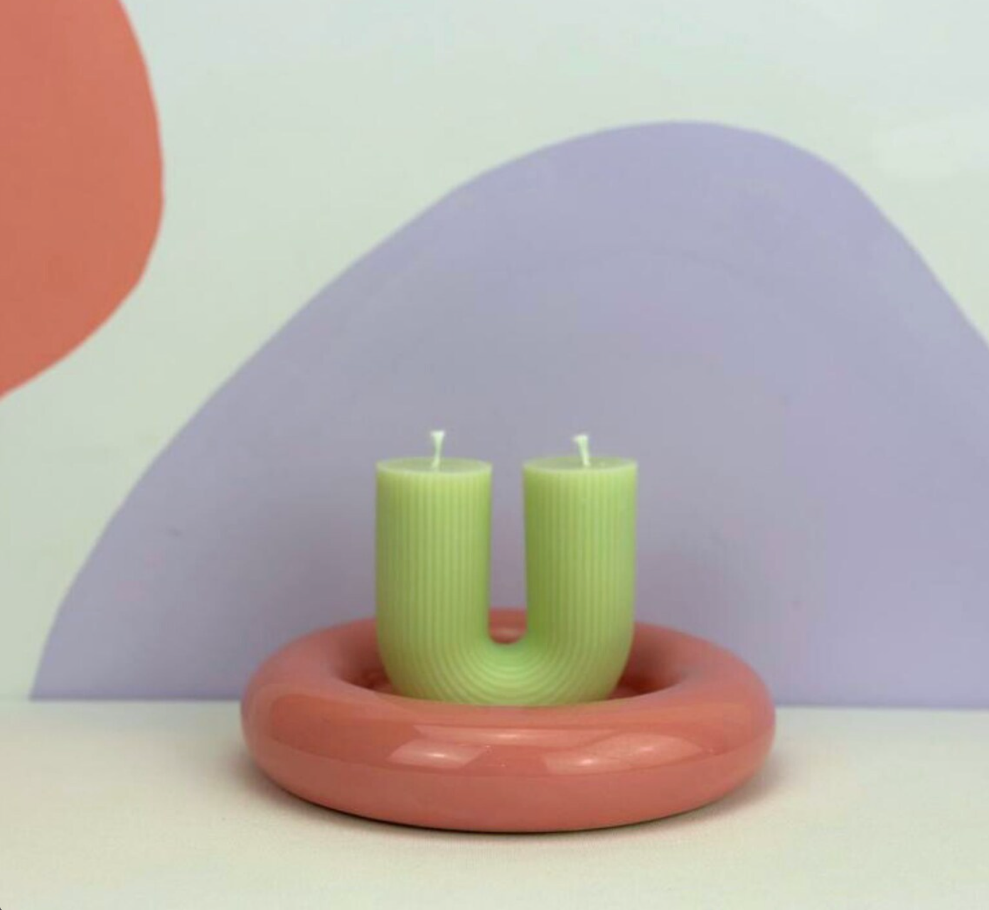 DOUBLE WICK U SHAPE CANDLE