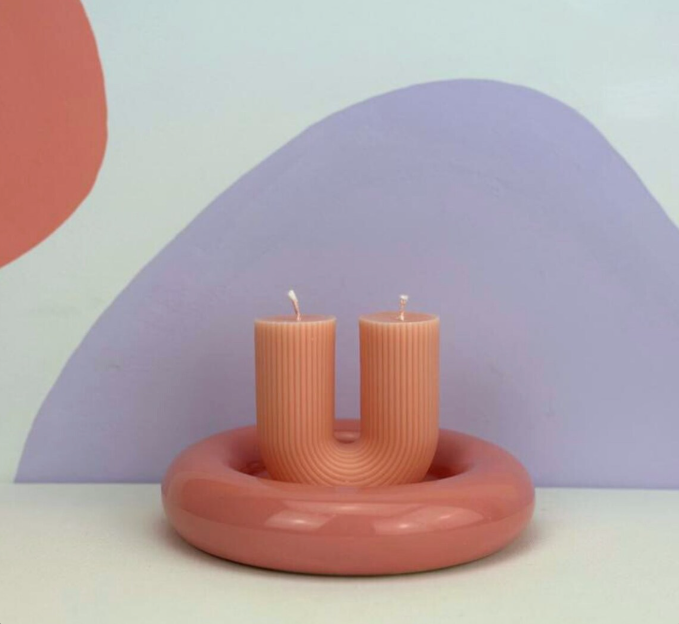 DOUBLE WICK U SHAPE CANDLE