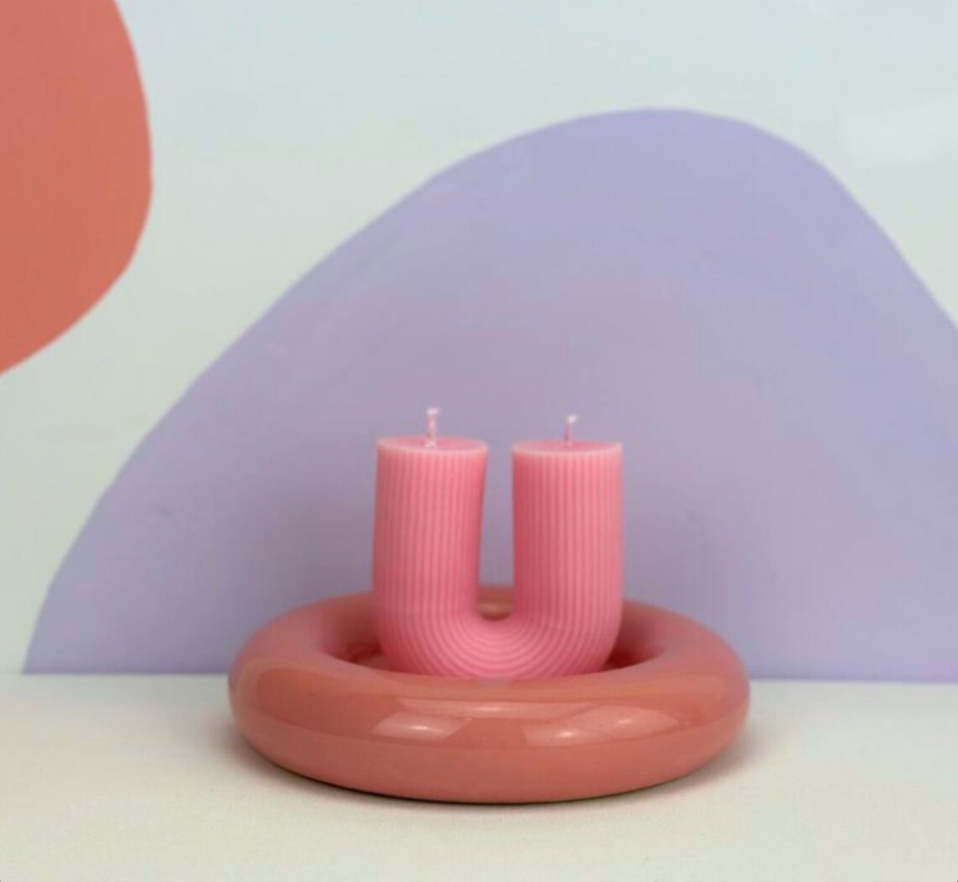 DOUBLE WICK U SHAPE CANDLE