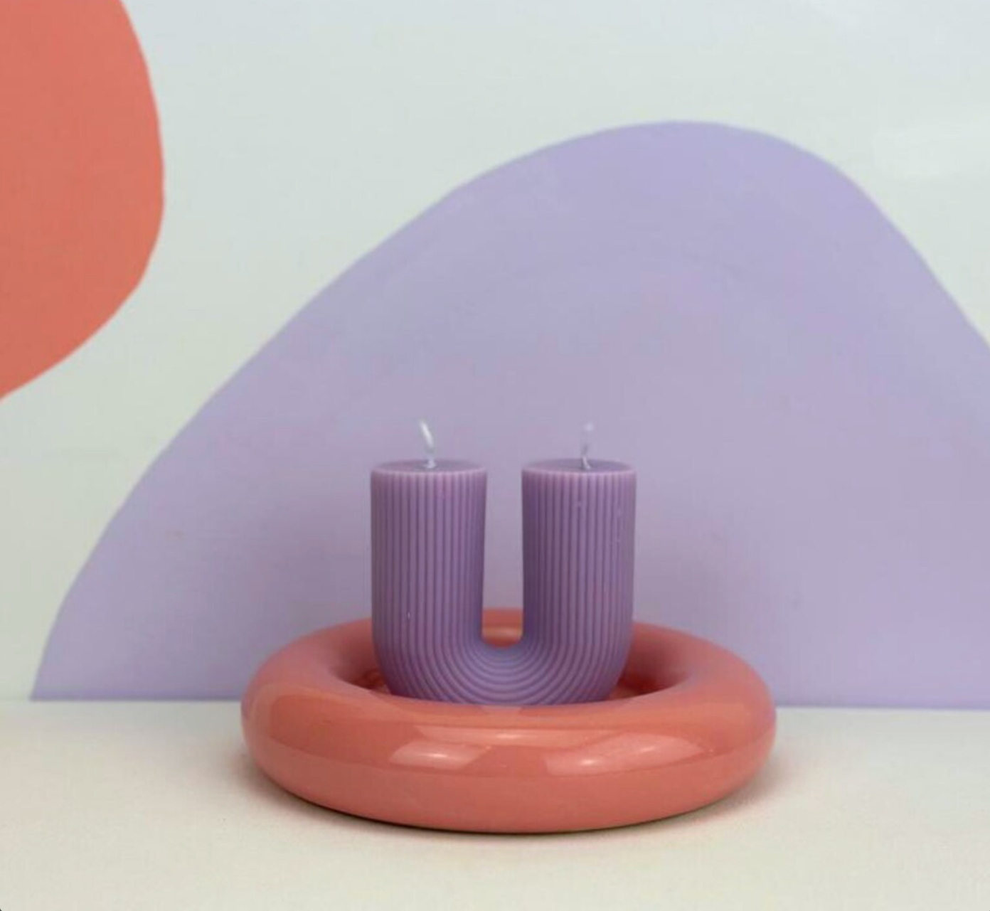 DOUBLE WICK U SHAPE CANDLE