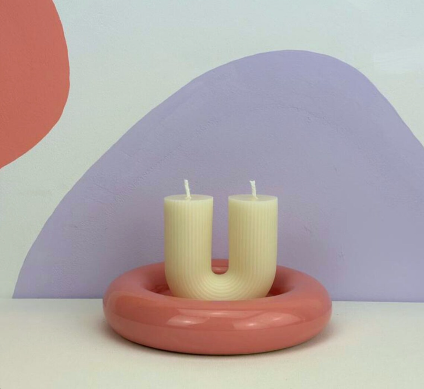 DOUBLE WICK U SHAPE CANDLE