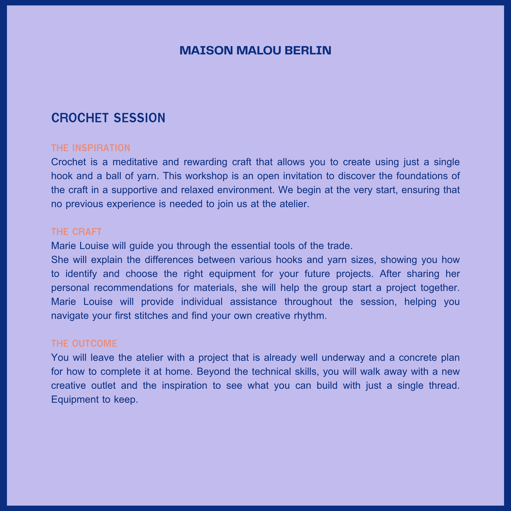 Slow Fashion Session: Crochet | Sunday Atelier Workshop | Summer 2026, Date Coming Soon