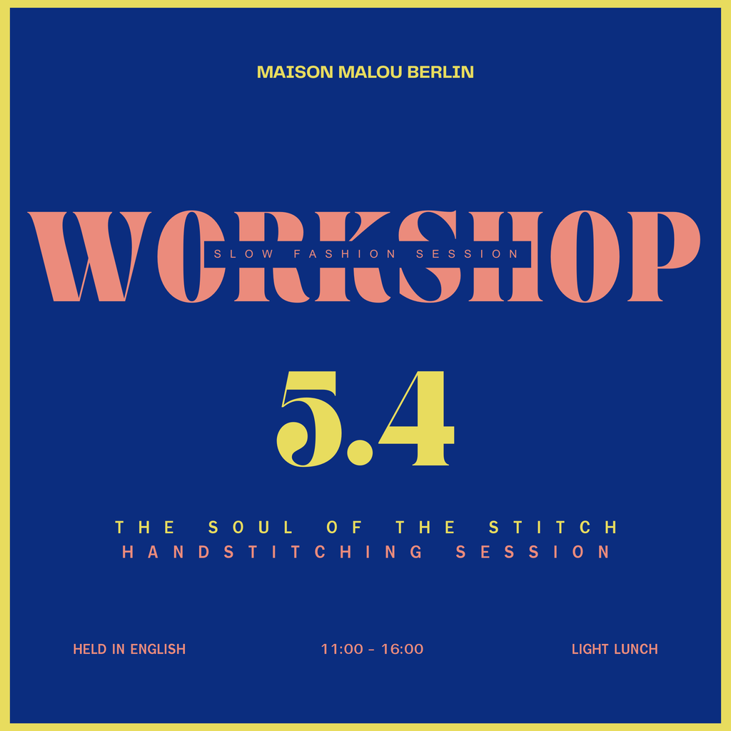 Slow Fashion Session: Handstitching | Sunday Atelier Workshop | April 5th